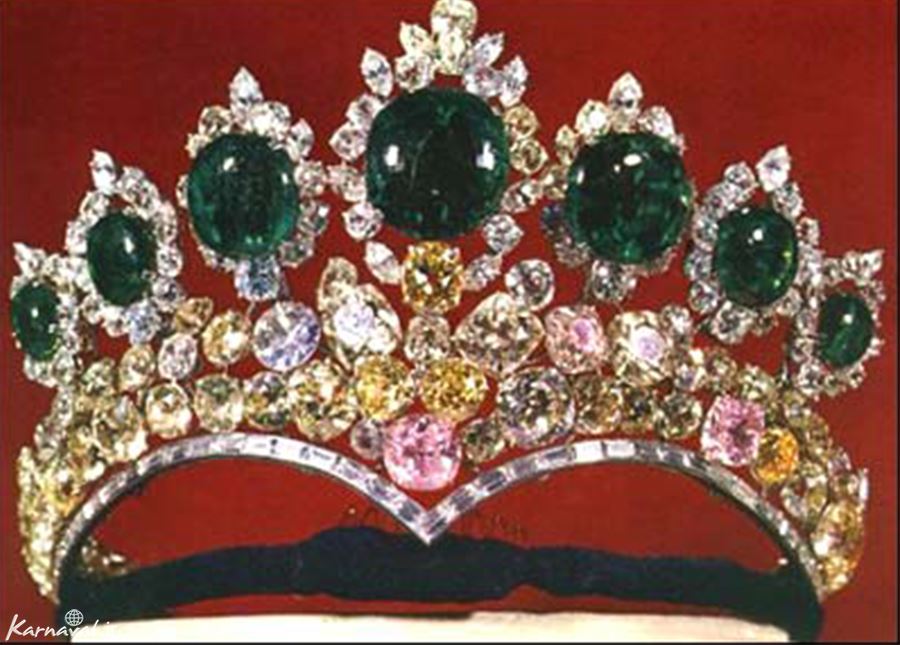 تاج محبوب همسر پادشاه ایران از جنس الماس